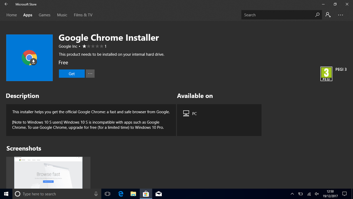 Google Chrome Installer App