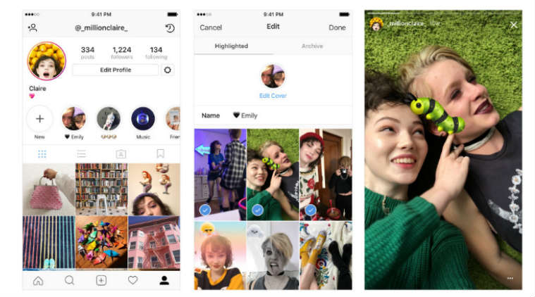 Instagram Launches Stories Archive And Stories Highlights Tools